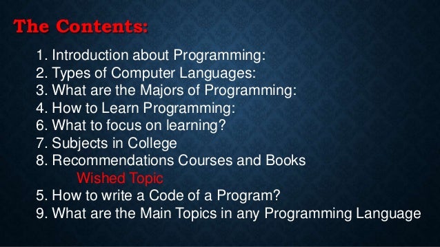 Your Guide to be a Software Engineer - Presentation