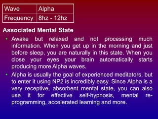 Alpha Wave Process AI on brain - waves activity ppt4916.ppt