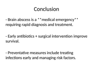 Risk Factorsof Brain Abscess Brain Abscess from the Neurosurgical POV.pptx