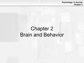 Psychology: A Journey
Chapter 2
Chapter 2
Brain and Behavior
 