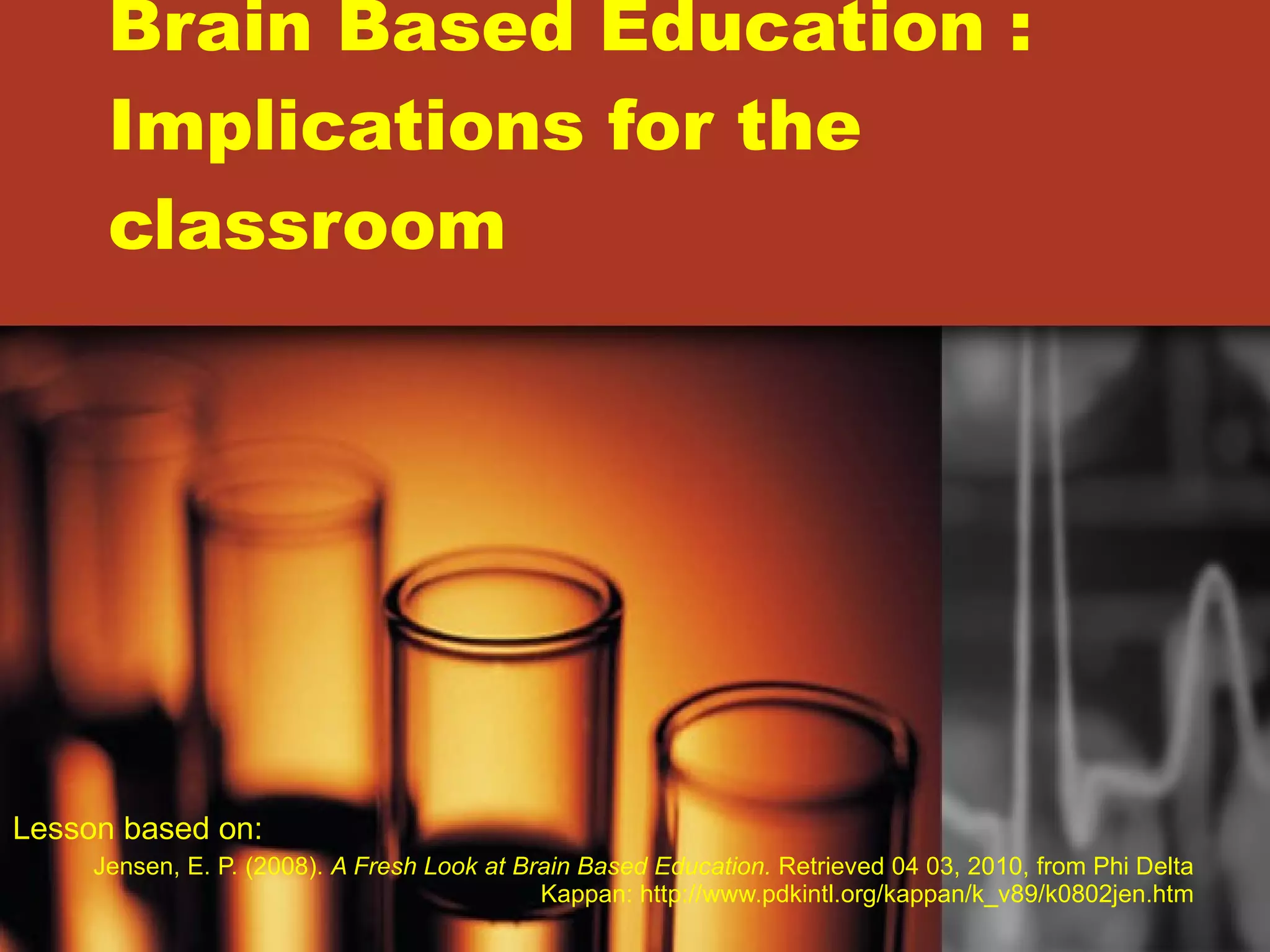Brain Based Education | PPT