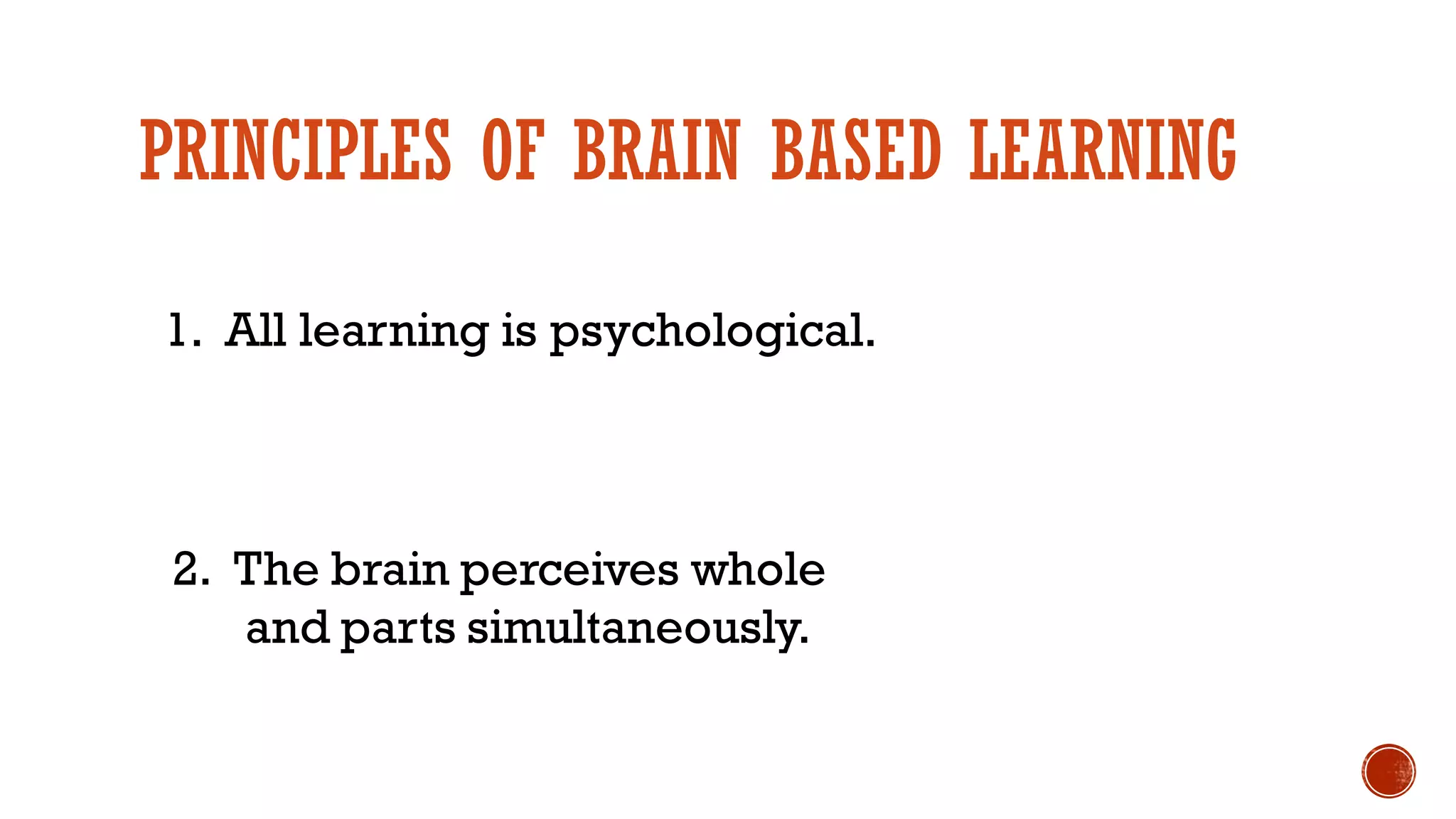 Brain based learning | PPT