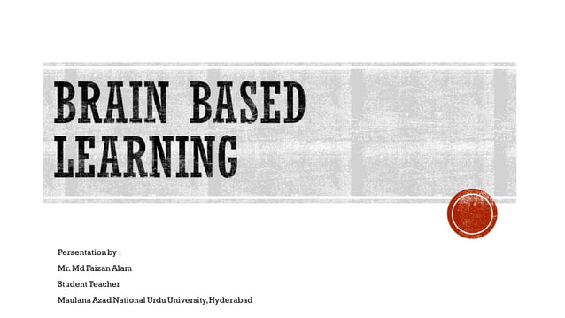 Brain based learning | PPT