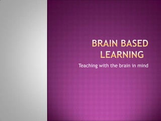 Teaching with the brain in mind
 