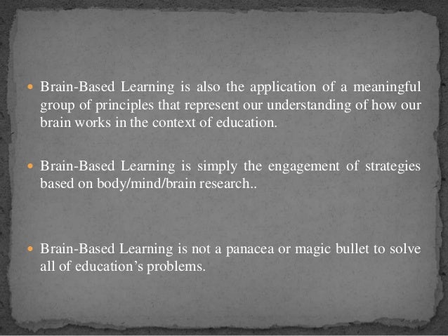 Research paper on brain-based learning