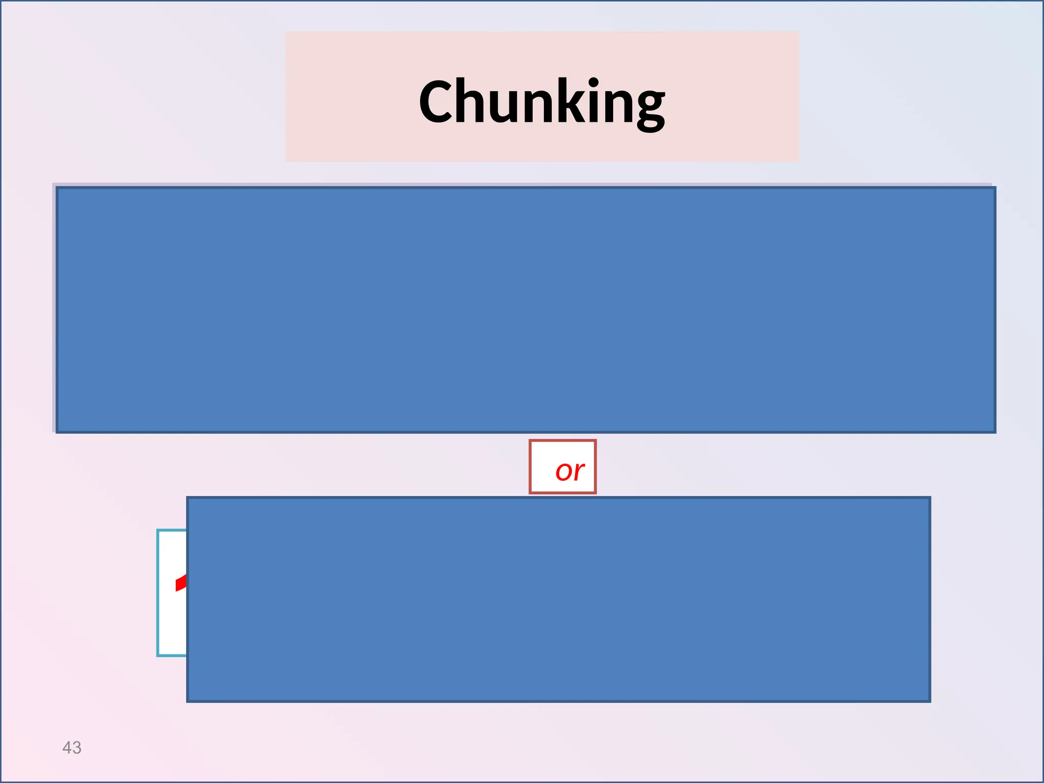 43
Chunking
6
8
4
3
7
9
1
5
2
or
684
379
152
 