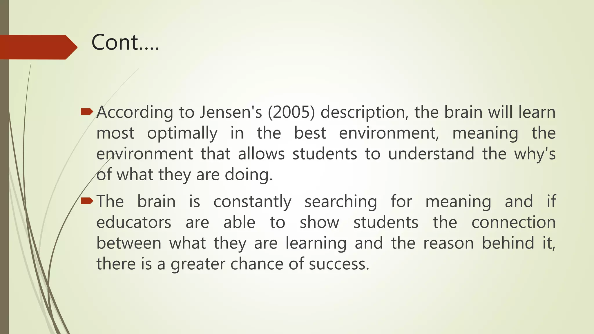 Brain based learning | PPTX