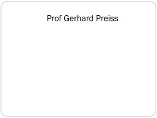 Prof Gerhard Preiss 