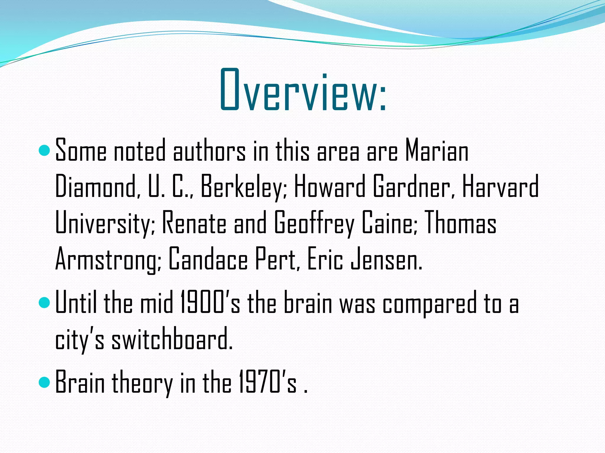 Brain Based Learning Theory | PPTX