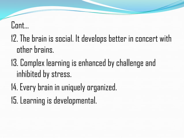 Brain Based Learning Theory | PPTX
