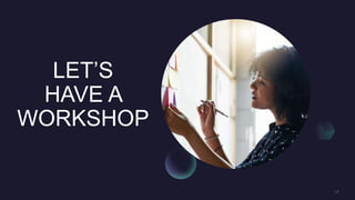 LET’S
HAVE A
WORKSHOP
 