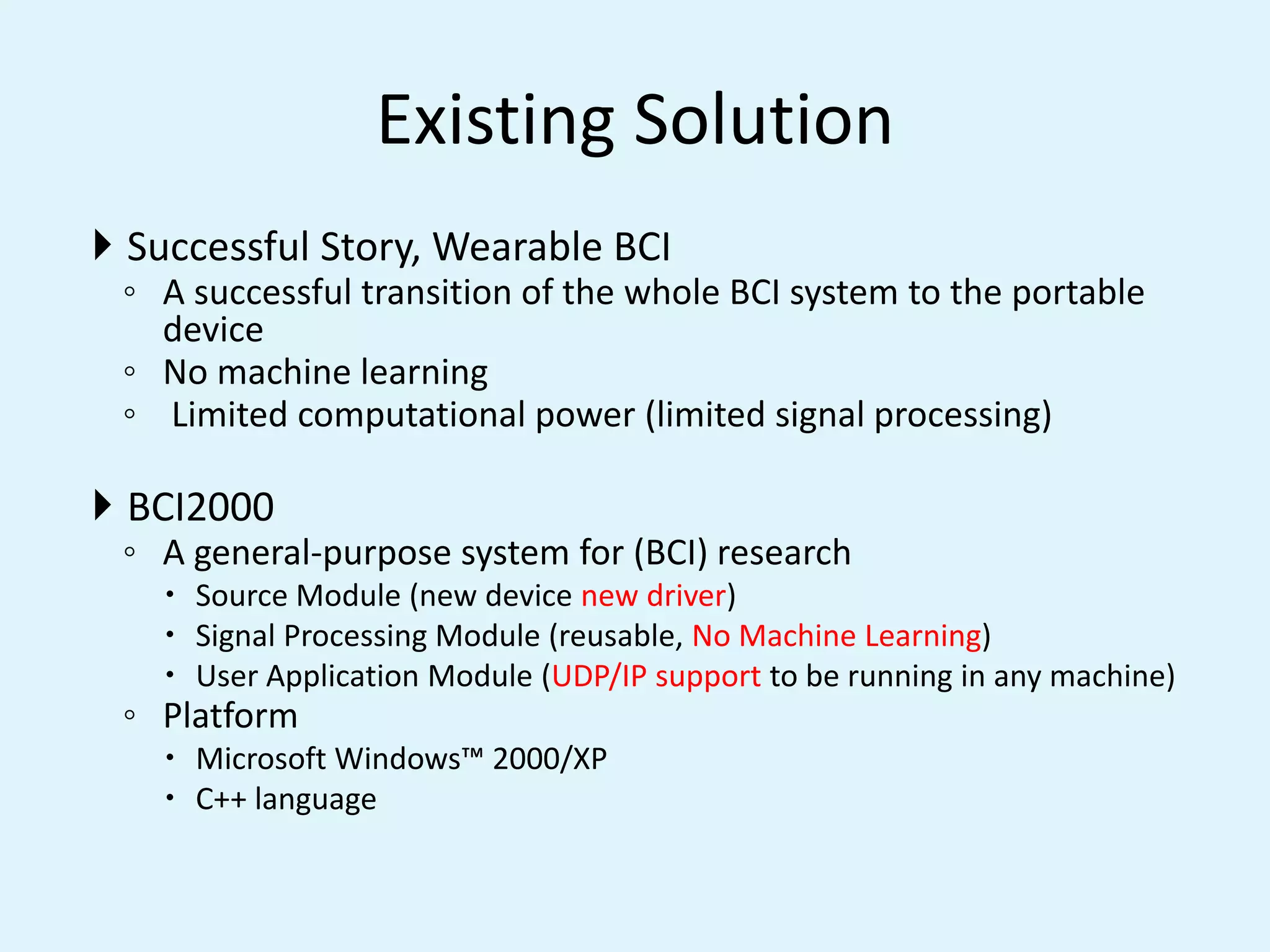 Signal ProcessingFeature ExtractionThe Translation Algorithm 