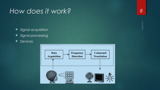 How does it work?
 Signal acquisition
 Signal processing
 Devices
8
 