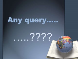 Any query….. 
…..???? 
 