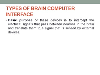 Brain computer interface | PPTX