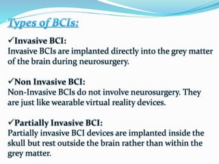 Brain computer interface
