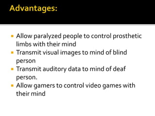 Brain computer interface | PPTX