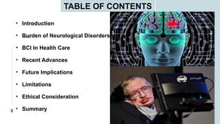 Brain computer interface- The future of Healthcare | PPTX