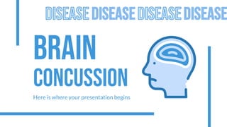 BRAIN
CONCUSSION
Here is where your presentation begins
 