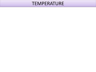 TEMPERATURE
 