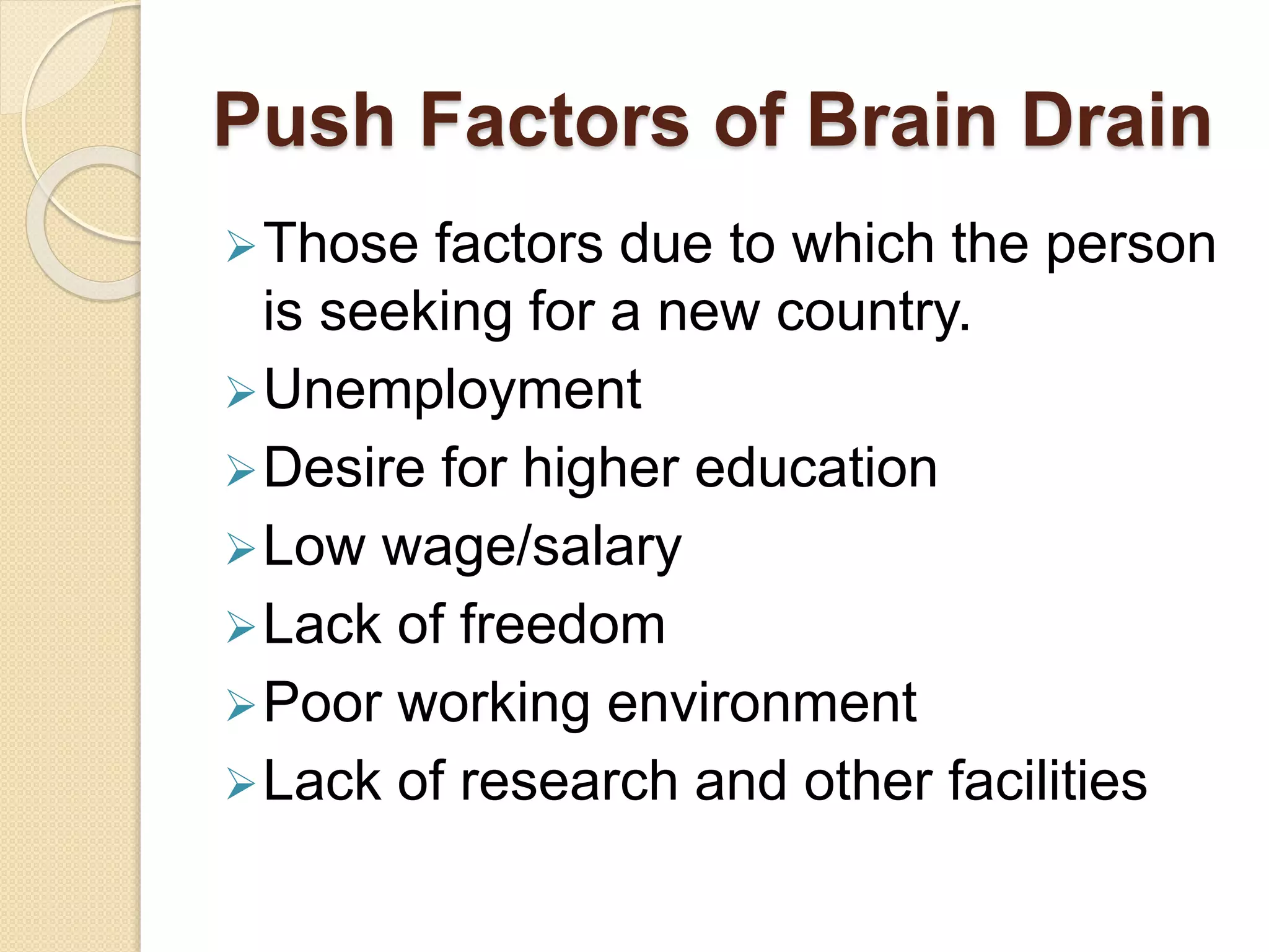 What Is In The Brain Drain On Brainsurge Brain Drain | PPT