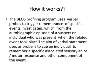 Beos Sign Brain electrical oscillation signature profiling(beos) | PPTX