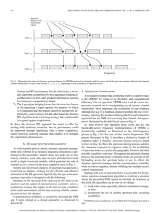 d
P
where the path-loss exponent m varies from 2 to 5, depending on the environ-
ment, and the attenuation parameter  
