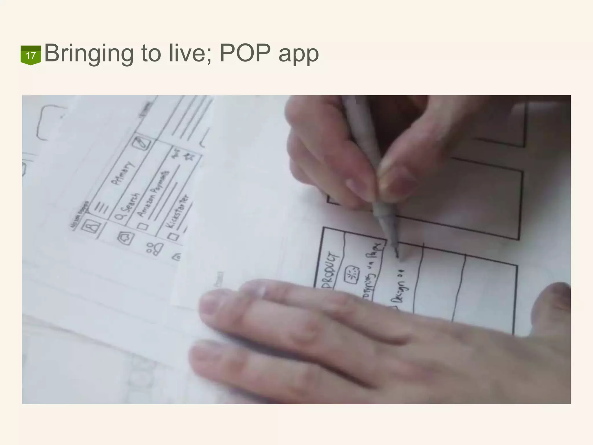 Bringing to live; POP app17
 