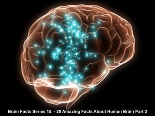 Brain Facts Series 15 - 20 Amazing Facts About Human Brain Part 2
 