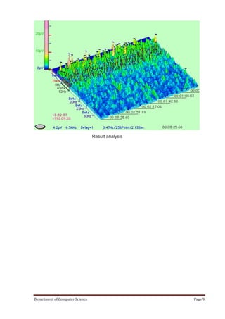Result analysis




Department of Computer Science                     Page 9
 