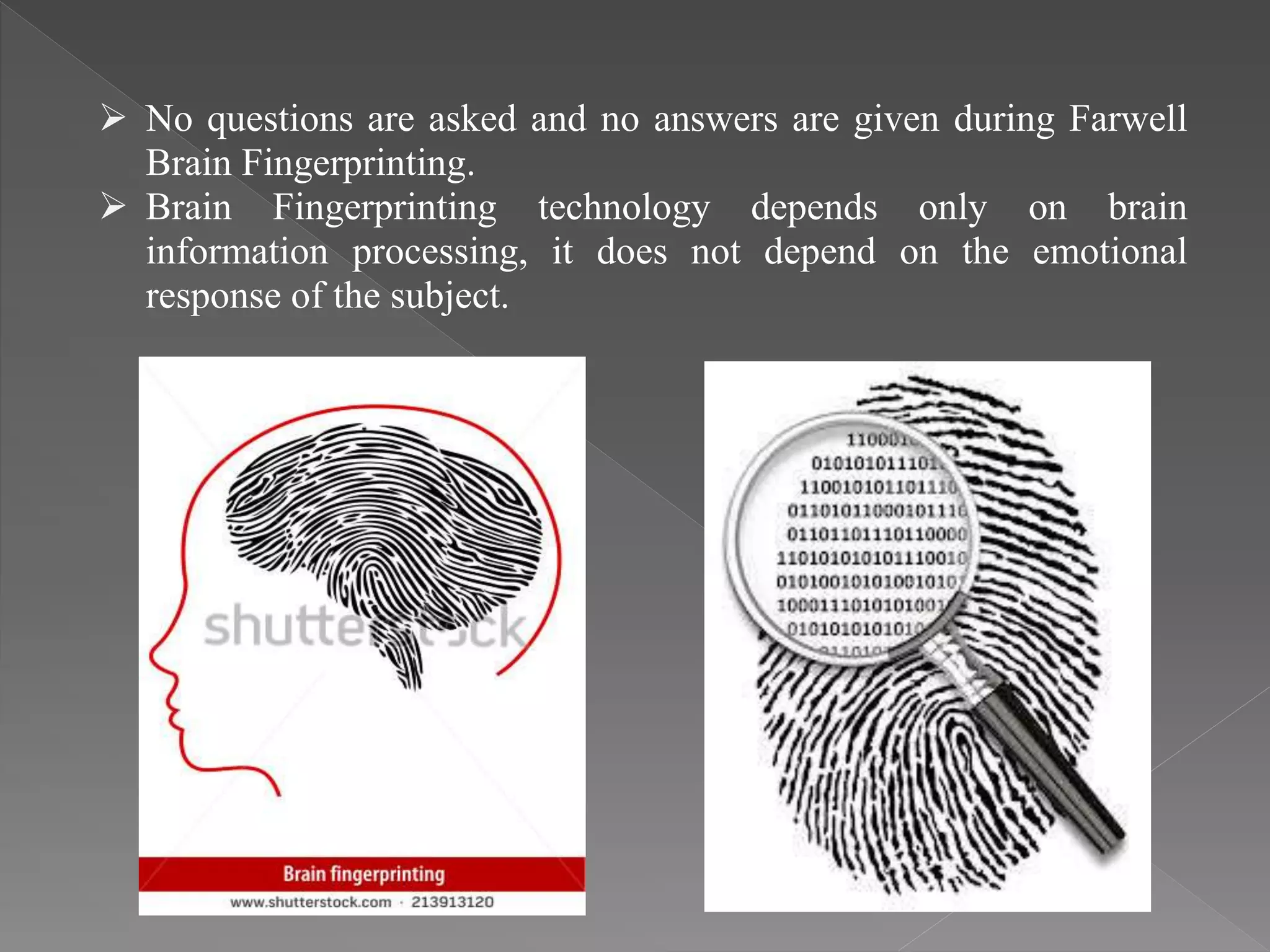 Brain fingerprinting | PPTX