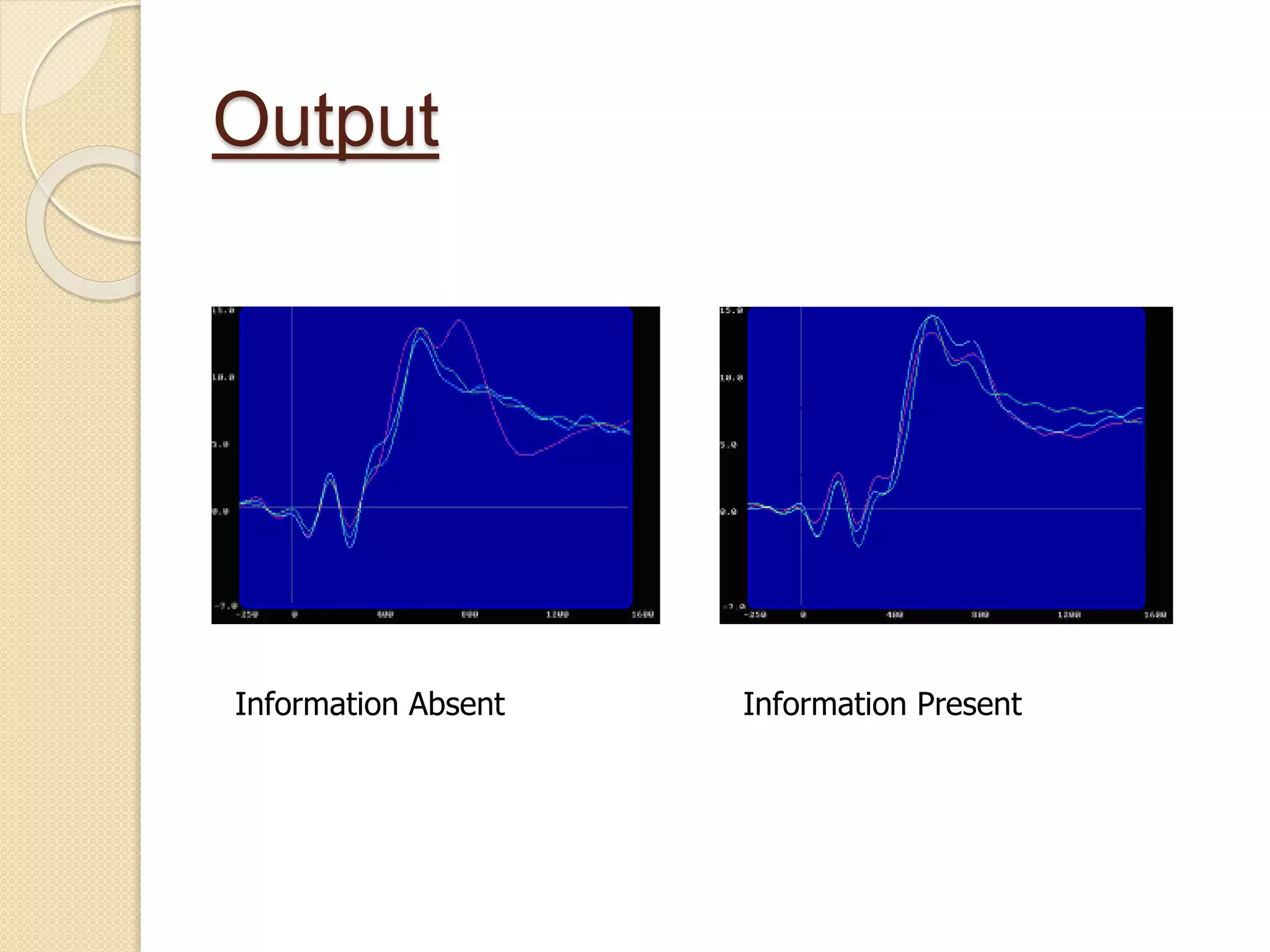 Output
Information Absent Information Present
 