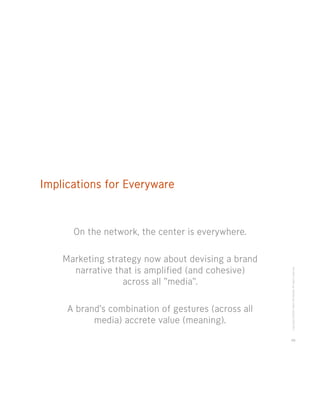 Implications for Everyware



      On the network, the center is everywhere.

    Marketing strategy now about devising a...