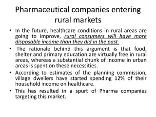 Rural market in India: A special reference to Pharma Marketing: Dr D K ...