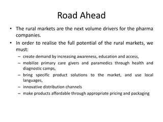 Rural market in India: A special reference to Pharma Marketing: Dr D K ...