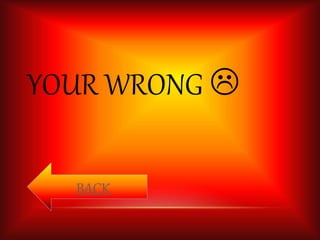 YOUR WRONG  
BACK 
 