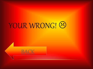 YOUR WRONG!  
BACK 
 