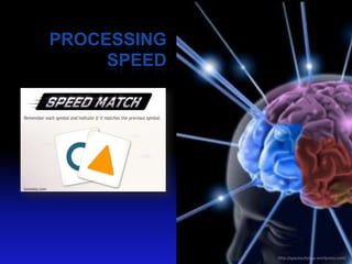 PROCESSING
                    SPEED




lumosity.com




                            http://spacesuityoga.wordpress.com/
 