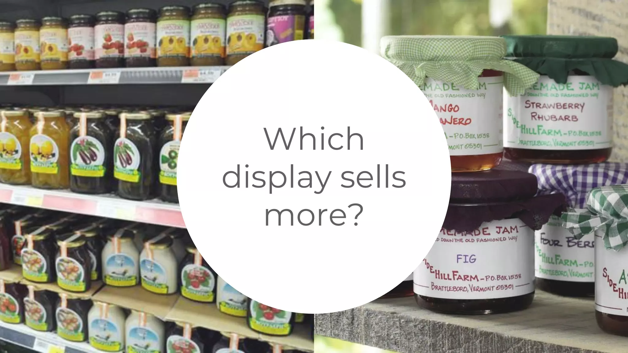 Which
display sells
more?
 