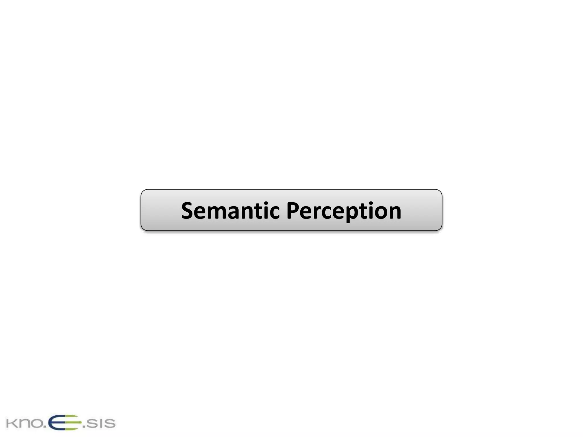 Semantic Perception
 