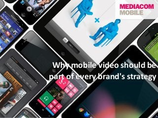 Why mobile video should be
part of every brand's strategy
 