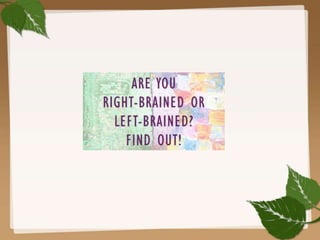 Brain lateralization | PPTX