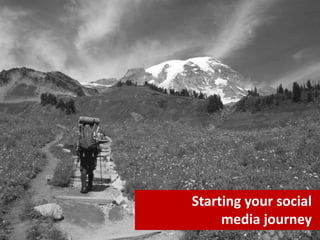 Starting your social
     media journey
                 30
 