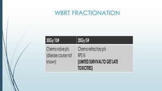 WBRT FRACTIONATION
 