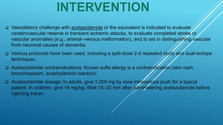Brain perfusion nuclear medicine