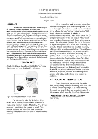 Brain port device | DOCX
