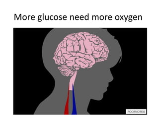 More glucose need more oxygen
 