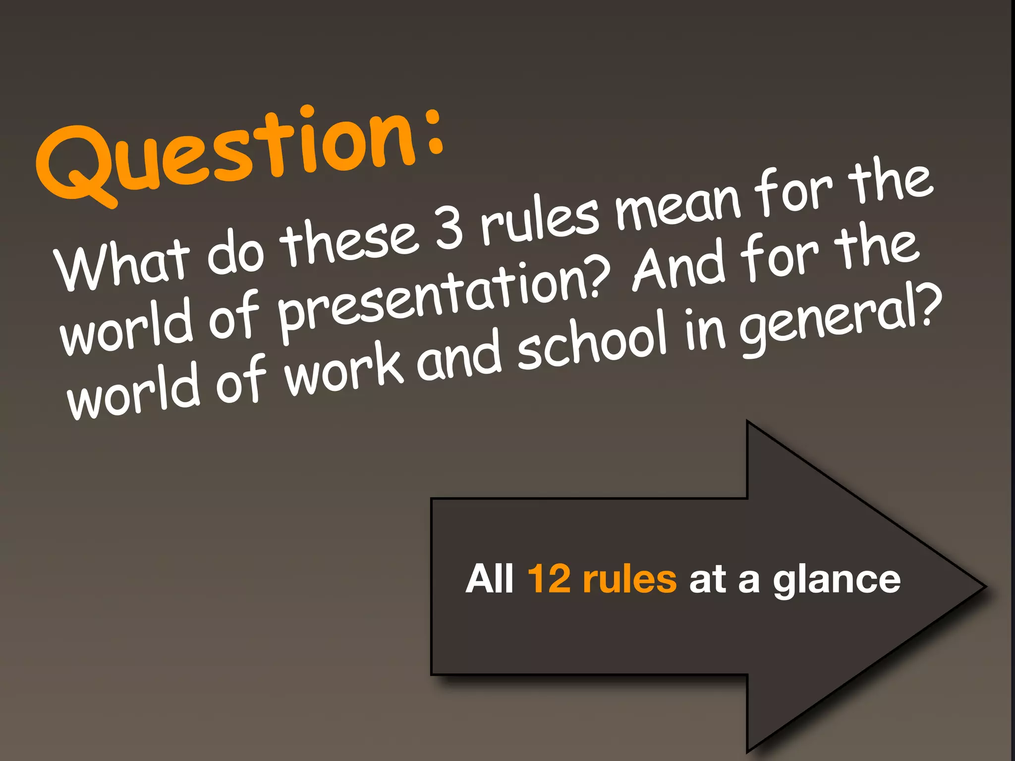 Brain Rules for Presenters