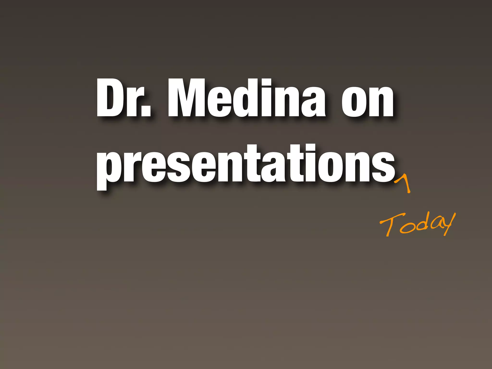 Brain Rules for Presenters