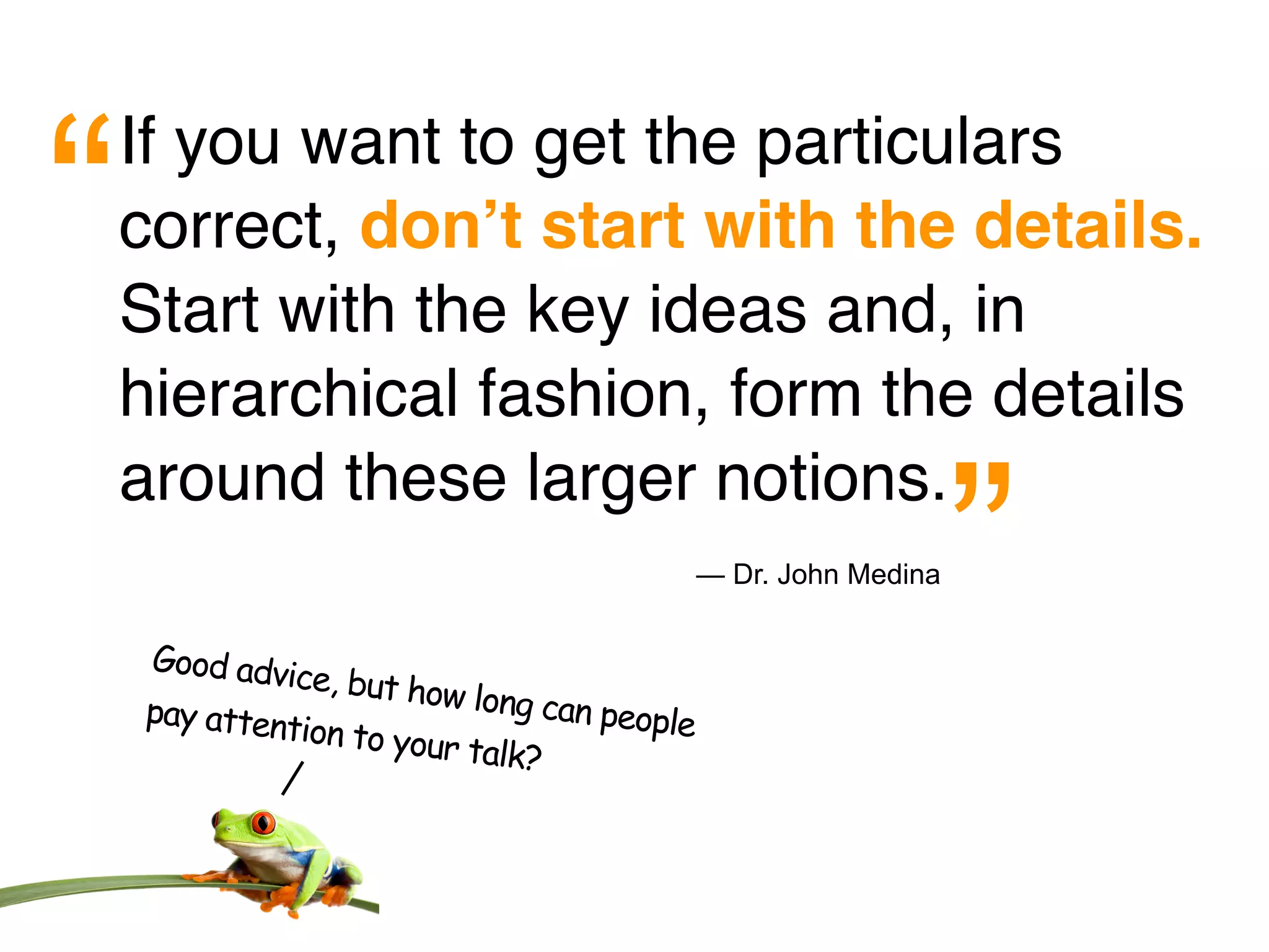 Brain Rules for Presenters